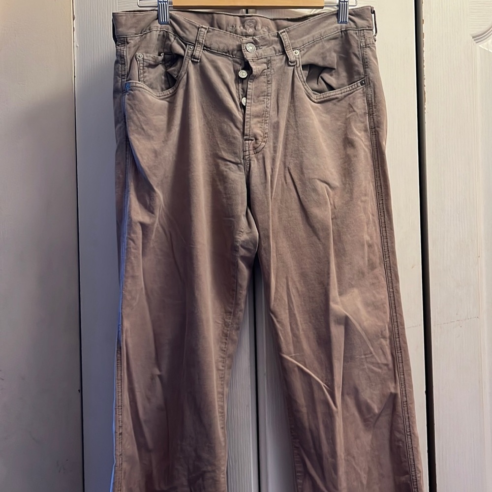 Men’s dark beige size 34 casual pants, 7 For All Mankind